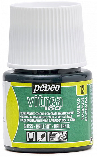 Peinture verre - vitrea 160 - 45ml - emeraude