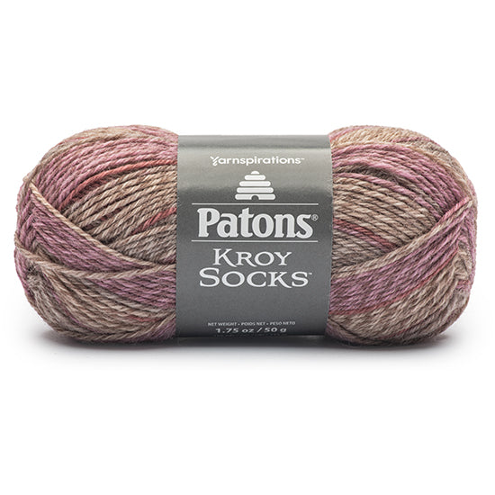 Kroy socks yarn #1 - 50g - brown rose mix