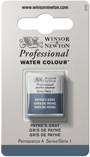 Aquarelle demi-godet - gris de payne - s1