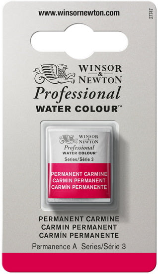 Aquarelle demi-godet - carmin permanent - s3
