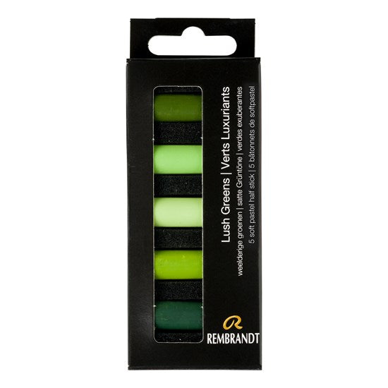 Soft Half Pastel Set  Lush Greens (5)