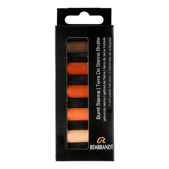 Soft Half Pastel Set  Burnt Sienna (5)