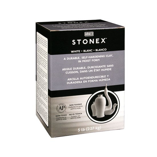Stonex Self-Hardening Clay - White, 5 lb
