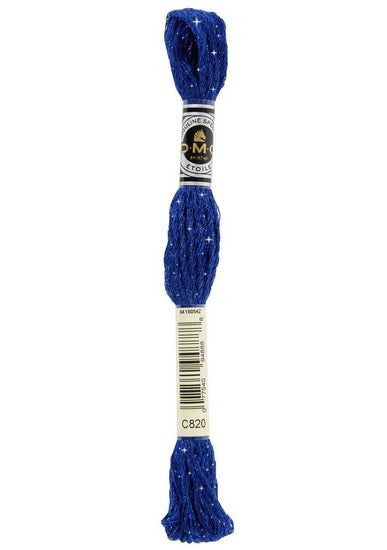 Fil à broder - étoile- bleu royale très foncé