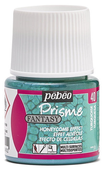 Peinture à effet alvéolé fantasy prisme - turquoise milliliter - 45 milliliter