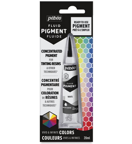 Pigment fluide résine - 20ml - blanc