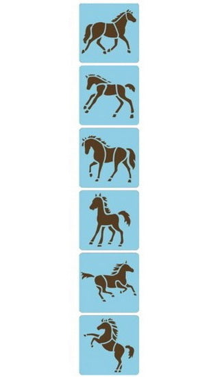 6 Horses Stencils