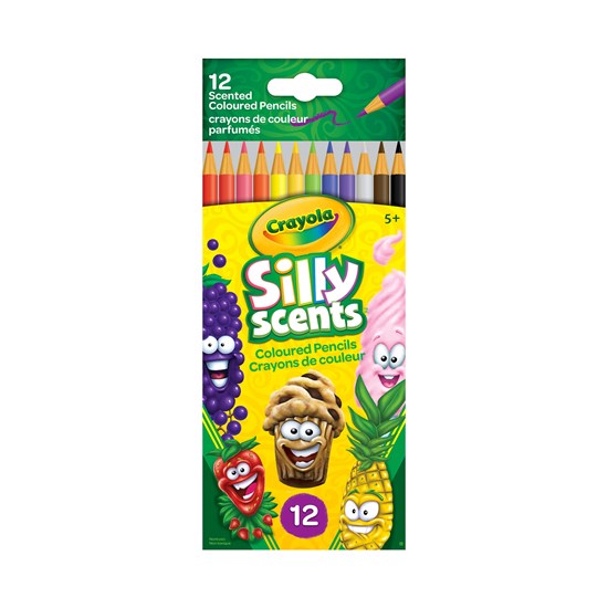 Crayons de couleur parfumés silly scents - 12