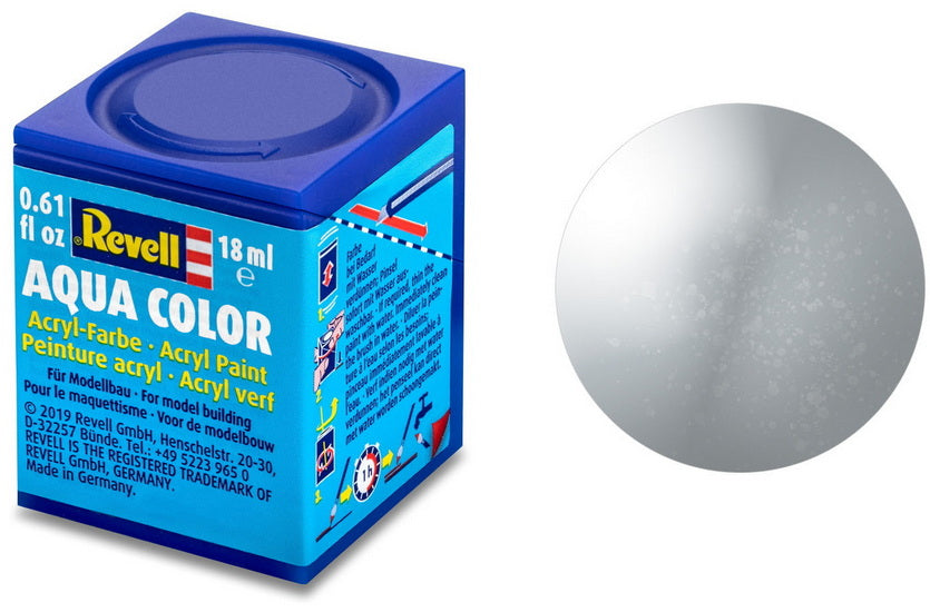 ACRYLIQUE AQUA COLOR - 18 ML Argent Métal