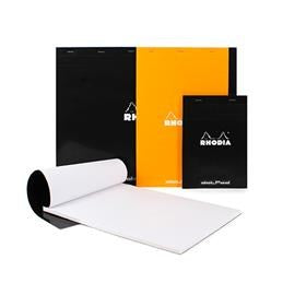 Bloc-notes rhodia - quadillage à point - noir - 5,8 x 8,3 pouces