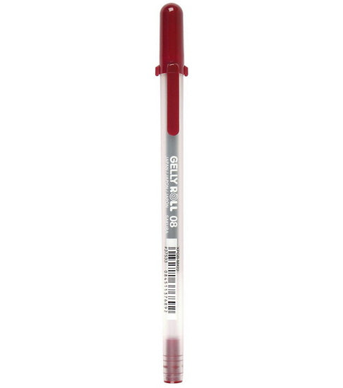 Stylo gel gelly roll 0.4mm bourgogne