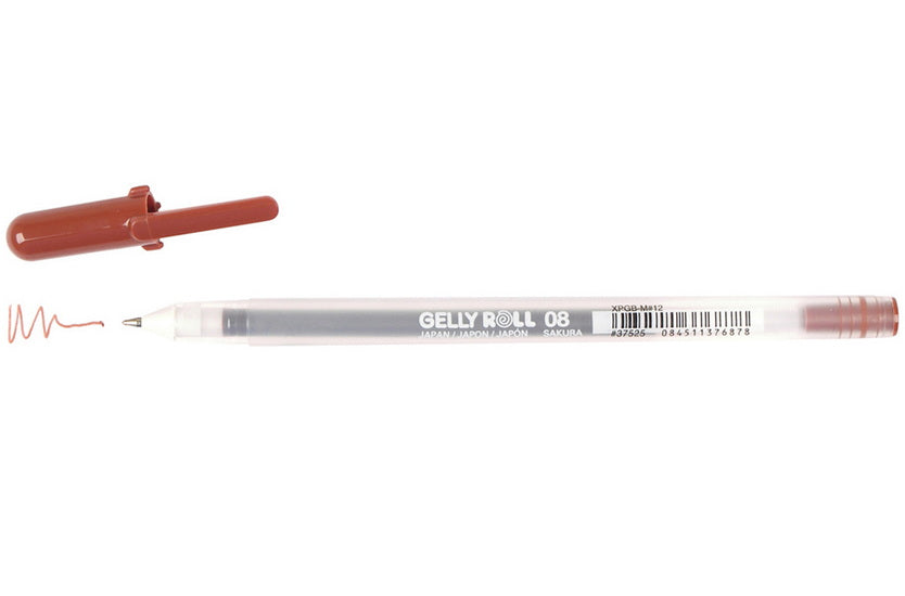Stylo gel gelly roll 0.4mm brun