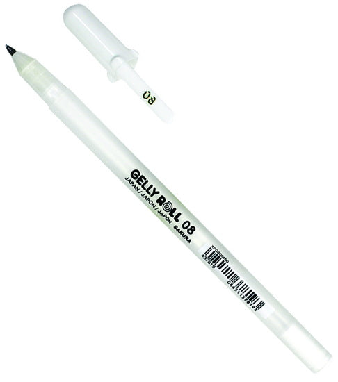 Gel pen gelly roll 0.4mm white