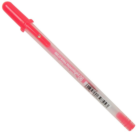 Stylo gel gelly roll moonlight 0.3mm rouge fluo