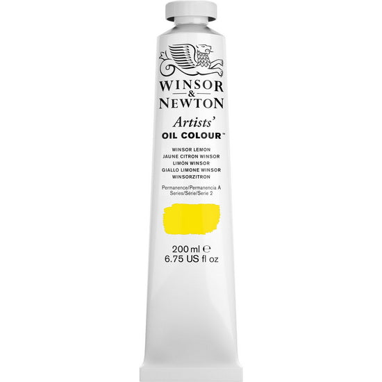 Huile artiste - 200ml - jaune citron winsor - s2