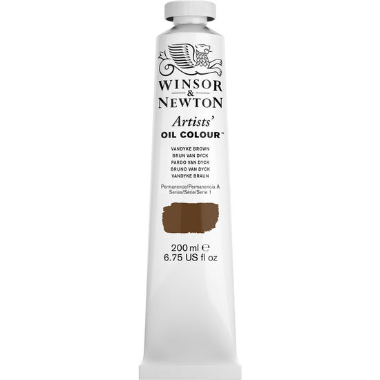 Huile artiste - 200ml - brun van dyck - s1
