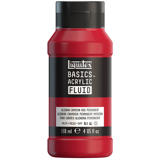Acrylique basics fluide - 4oz - cramoisi alizarine imitation