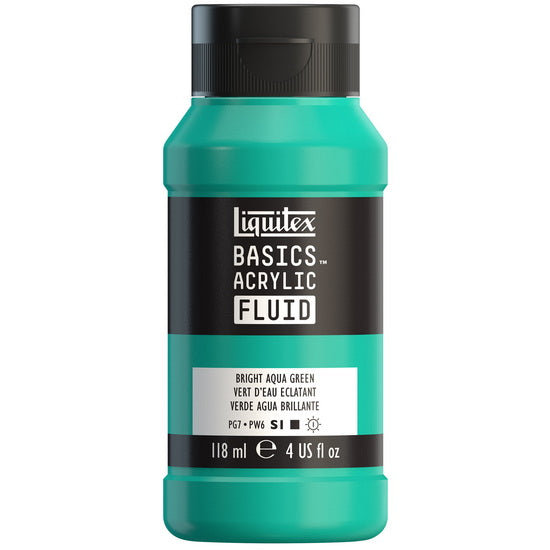 Acrylique basics fluide - 4oz - vert aqua brillant