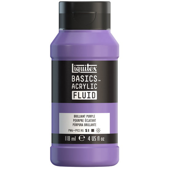 Acrylique basics fluide - 4oz - pourpre éclatant