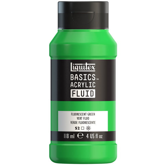 Acrylique basics fluide - 4oz - vert fluorescent