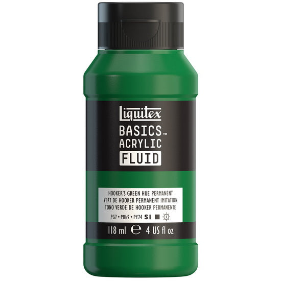 Acrylique basics fluide - 4oz - vert de hooker permanent imit.