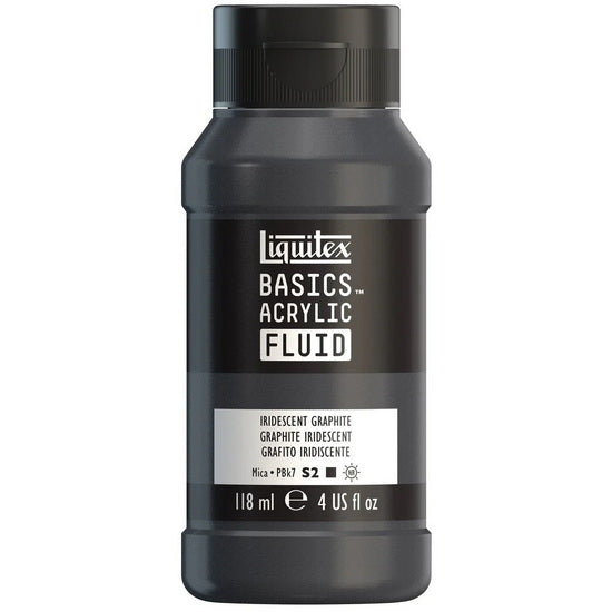 Basics fluid acrylic - 4oz - iridescent graphite