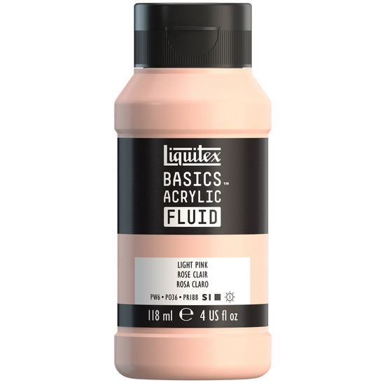 Acrylique basics fluide - 4oz - rose portrait clair