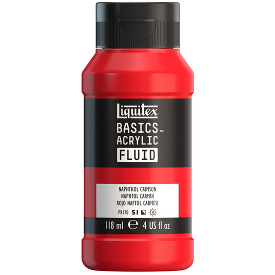 Acrylique basics fluide - 4oz - naphtol carmin