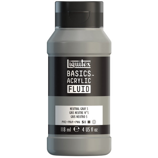 Acrylique basics fluide - 4oz - gris neutre 5