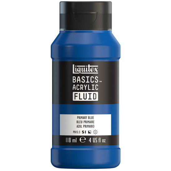 Acrylique basics fluide - 4oz - bleu primaire
