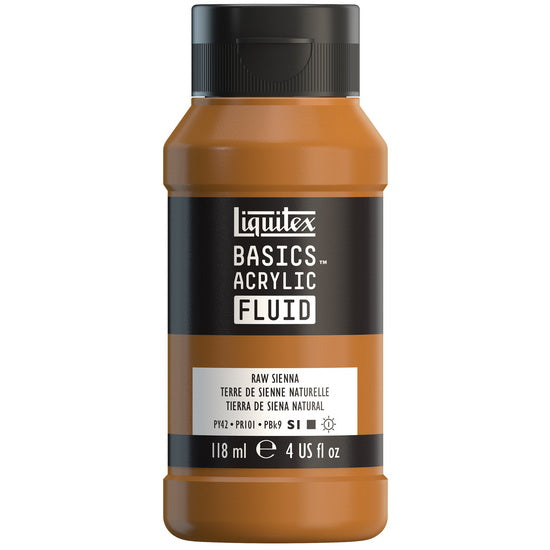 Acrylique basics fluide - 4oz - terre de sienne naturelle
