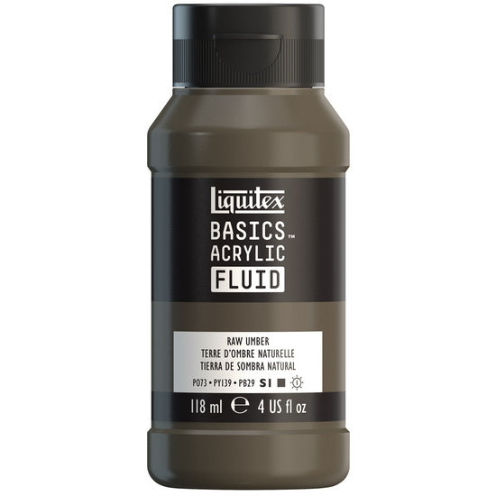 Acrylique basics fluide - 4oz - terre d'ombre naturelle
