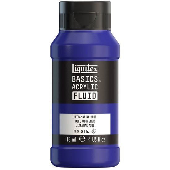Acrylique basics fluide - 4oz - bleu outremer