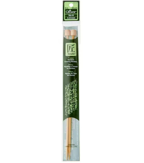 Aiguilles bambou - pointe unique - 23cm - 4mm