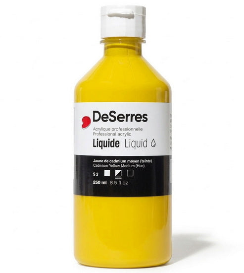 Liquid Acrylic Cadmium Yellow Medium Hue Series 3 - 250ml