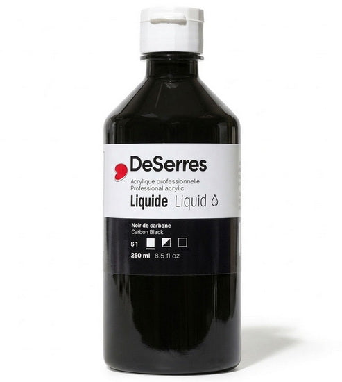 Liquid Acrylic Carbon Black Series 1 - 250ml