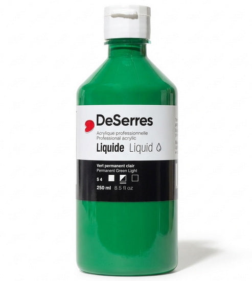 Liquid Acrylic Permanent Green Light Series 4 - 250ml