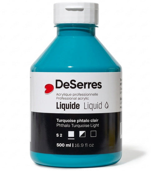 Liquid Acrylic Phthalo Turquoise Light Series 2 - 500ml