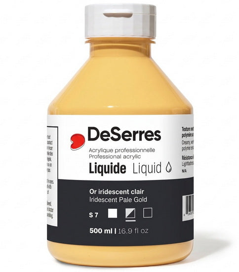 Liquid Acrylic Iridescent Pale Gold Series 7 - 500ml