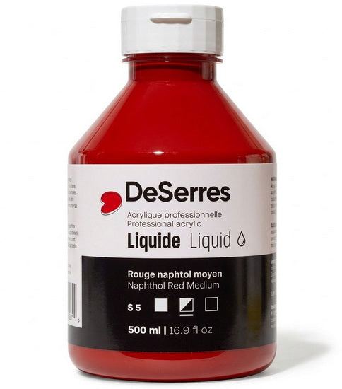 Liquid Acrylic Naphthol Red Medium Series 5 - 500ml