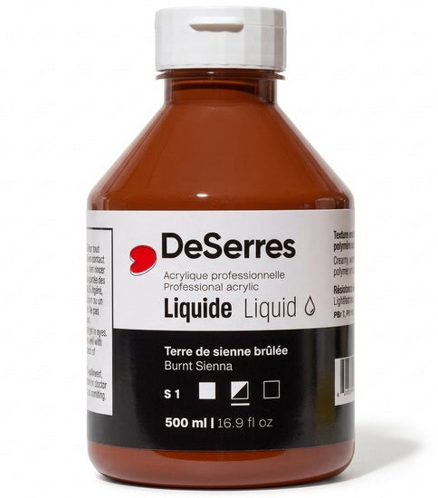 Liquid Acrylic Burnt Sienna Series 1 - 500ml