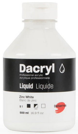 Liquid Acrylic Zinc White Series 1 - 500ml