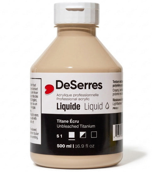 Liquid Acrylic Unbleached Titanium Series 1 - 500ml