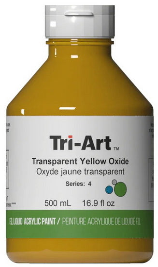 Liquid Acrylic Transparent Yellow Oxide Series 4 - 500ml
