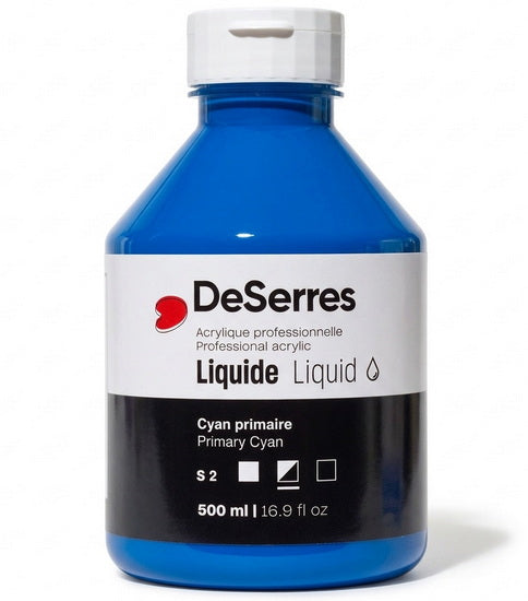 Liquid Acrylic Primary Cyan Series 2 - 500ml