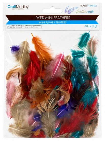 Mini feathers - multicolor - 3gr