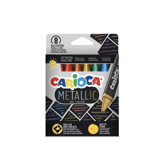8-Pack Wax Crayons - Metallic