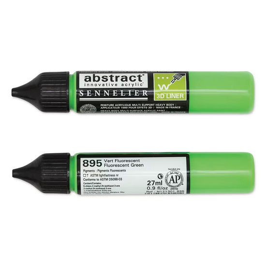 Acrylic marker - abstract - 27ml - fluorescent green
