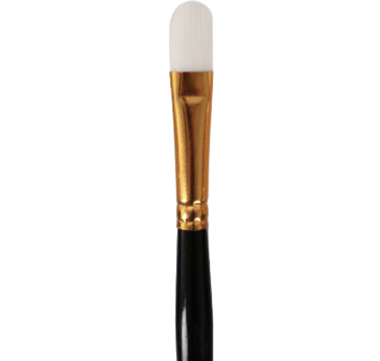 Oval paintbrush with a short handle - #10