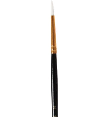 Round short handle paintbrush #2